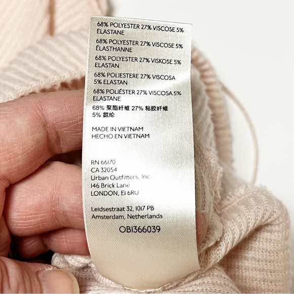 Free People Cozy With You Surplice Pullover Sweater XS lightweight pastel ribbed - Picture 10 of 13